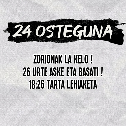 XXVI La Kelo Gaztetxea Urteurrena