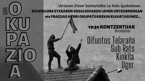 Eguzkilore etxearen desalojoaren urteurrena