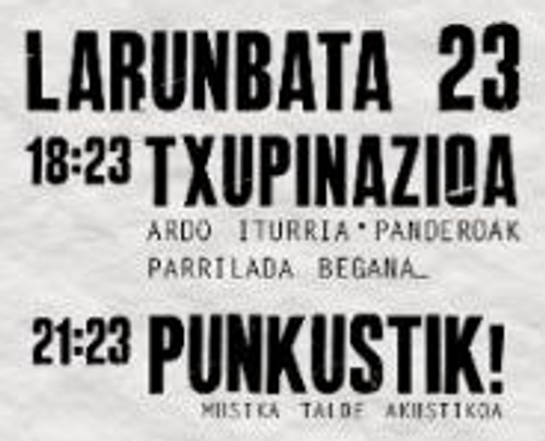 La Kelo gaztetxearen XXIII. urteurrena