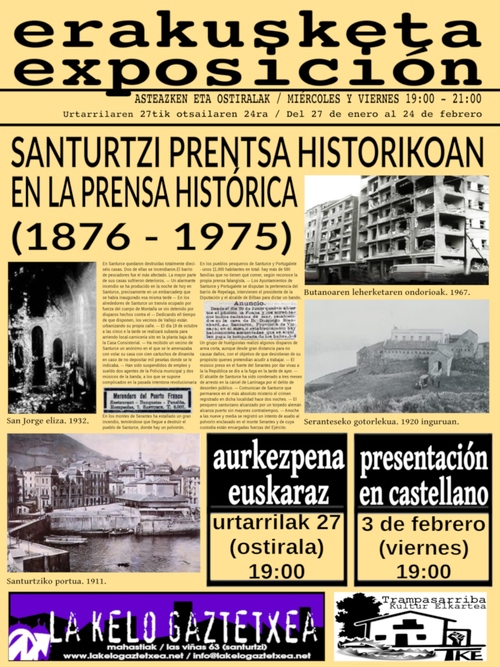 Erakusketa/Expoición: "Santurtzi prentsa historikoan"